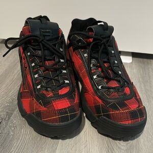 Fila Women’s Disruptor II Plaid size 10